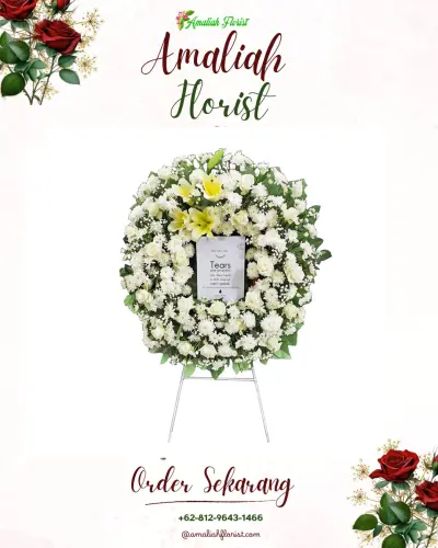 Krans Bunga Duka Cita di Bandingan